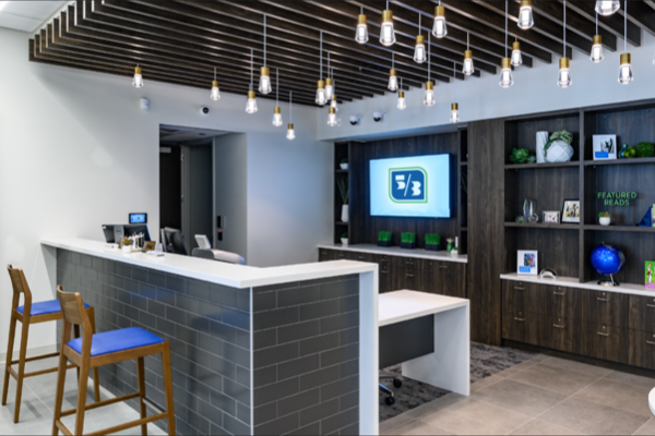 Fifth Third Bank branch business space and library