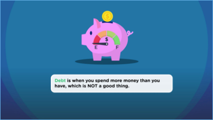 screenshot of the game: piggy bank